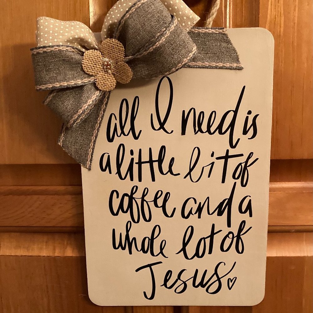 Hand Crafted Wooden Sign